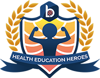 Health education heroes logo
